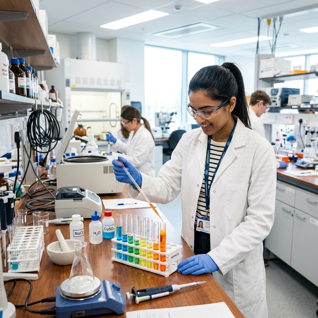 Student in Lab